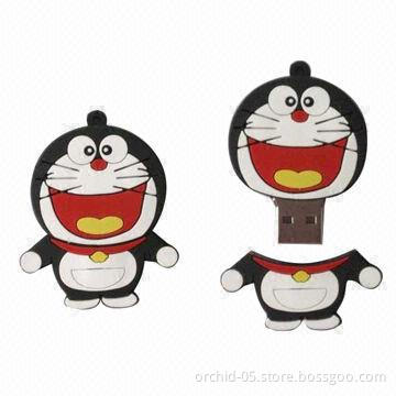 Promotional USB Flash Drive, Factory Direct, PVC Design